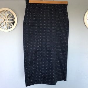 Bebe Vintage polka dot pencil skirt.